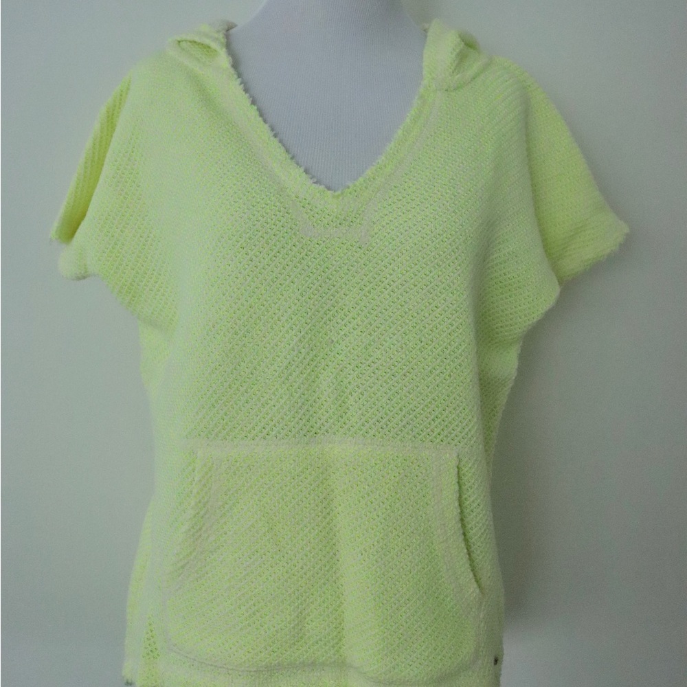 Marc New York Neon Yellow Hooded Shirt